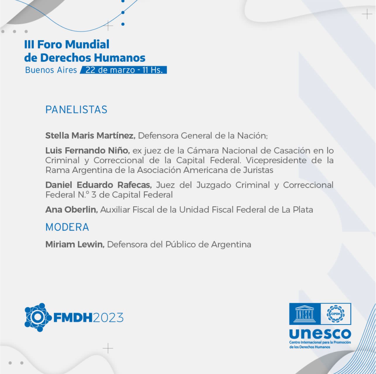 III Foro Mundial de Derechos Humanos